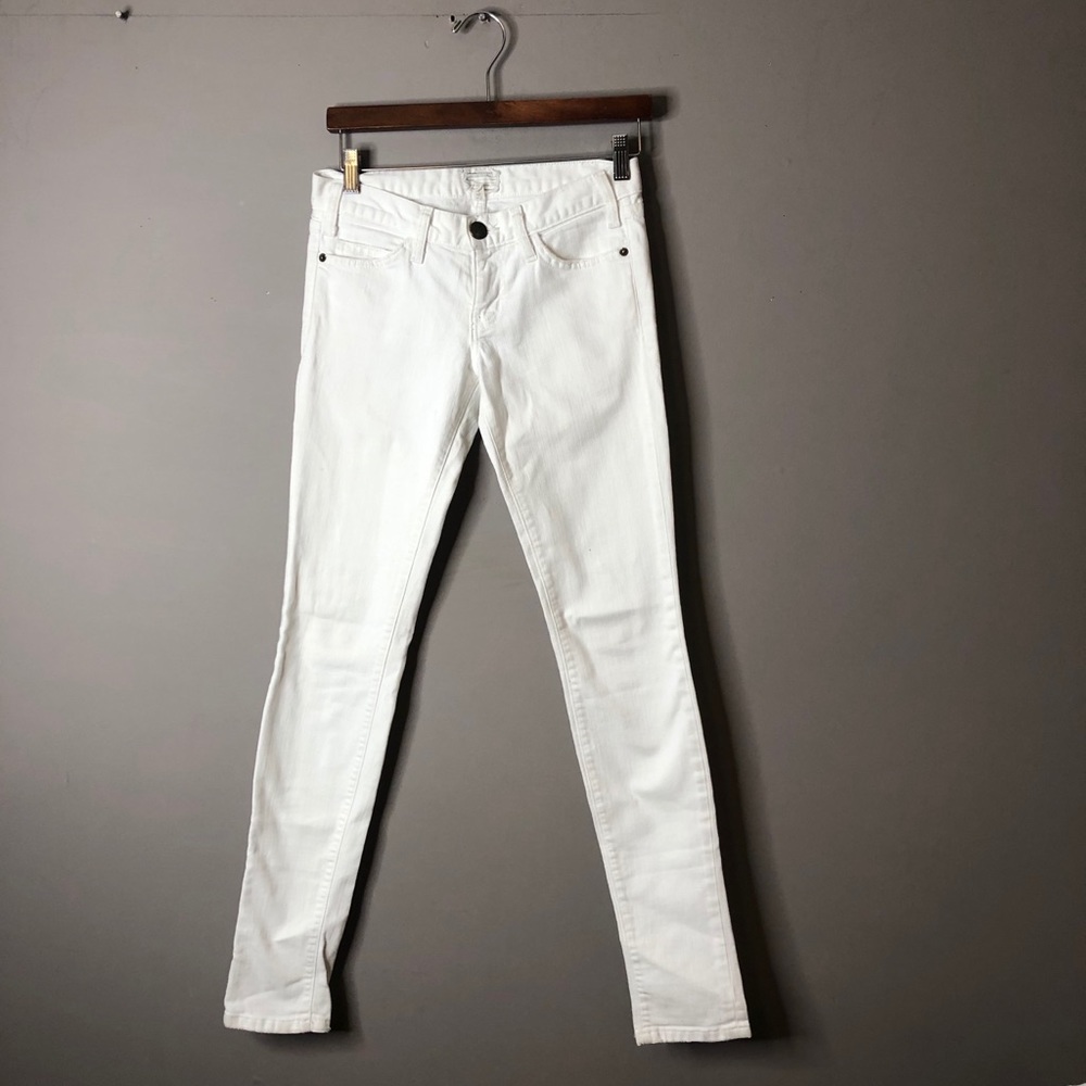 Current Elliott white skinny jeans size 24